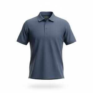 Propel Men's Large Navy Blue Short Sleeve Polo Shirt